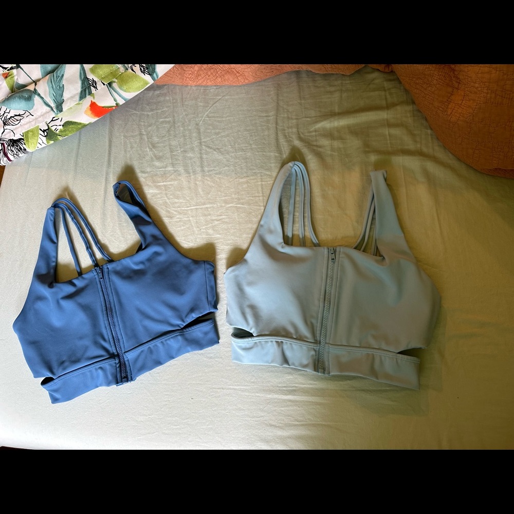 Buffbunny blizzard zip up sports bra